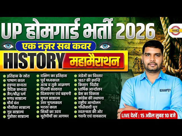 UP HOME GUARD HISTORY MARATHON CLASS | UP POLICE HOME GUARD HISTORY MARATHON CLASS - ANKIT SIR