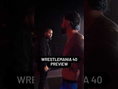 Jimmy Uso vs Jey Uso WrestleMania 40 Preview?  #Shorts