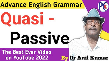 Quasi - Passive Voice | Quasi Passive Verb Rules | English Grammar |