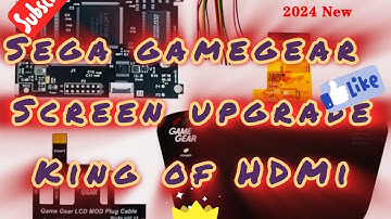 ALIEXPRESS OGS v4.2 IPS MODULAR SCREEN (funny playing) SEGA GAME GEAR mod- King of HDMi