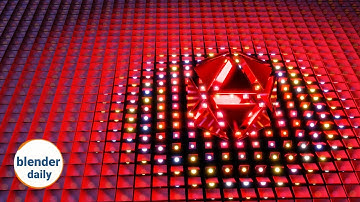 Party lights: building a proximity effector | blender geonodes fields daily, tip 23