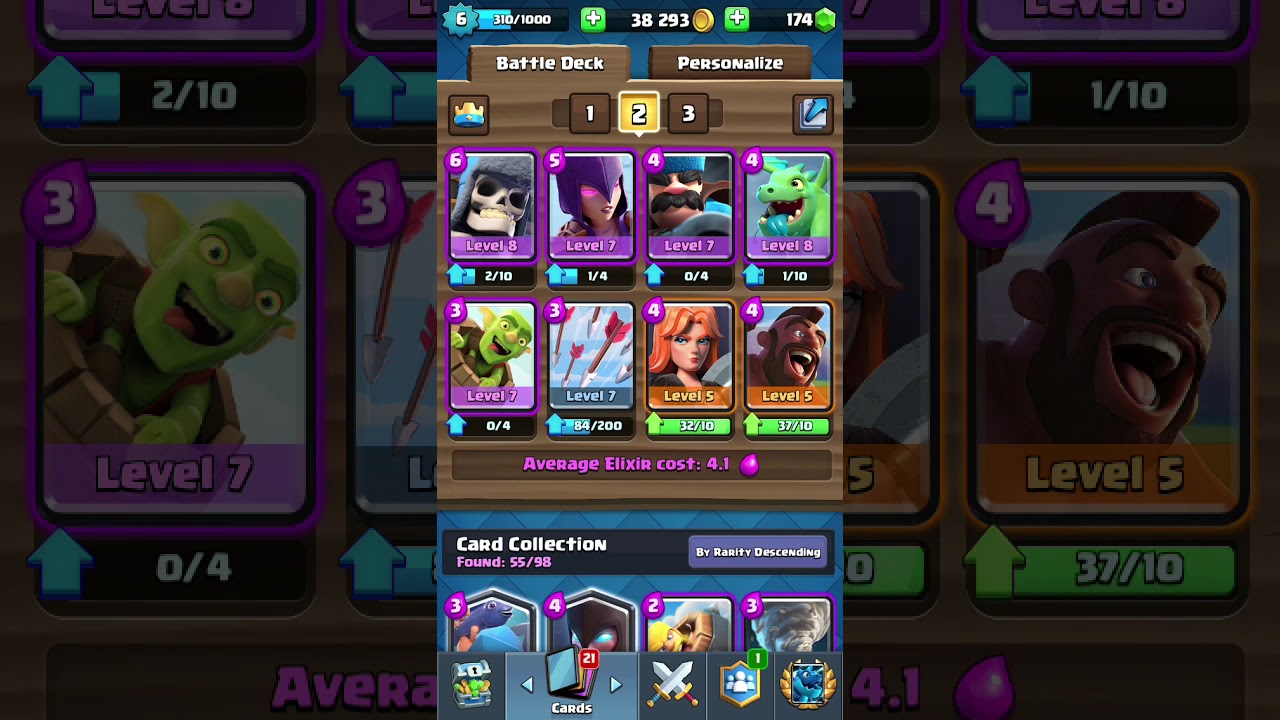 Clash Royale Deck Arena 1 Deutsch