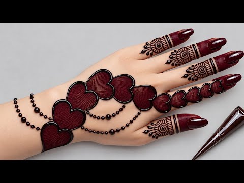 Easy Back Hand Mehndi Design | Simple & Stylish Mehndi Design for Beginners | Very Easy Mehndi