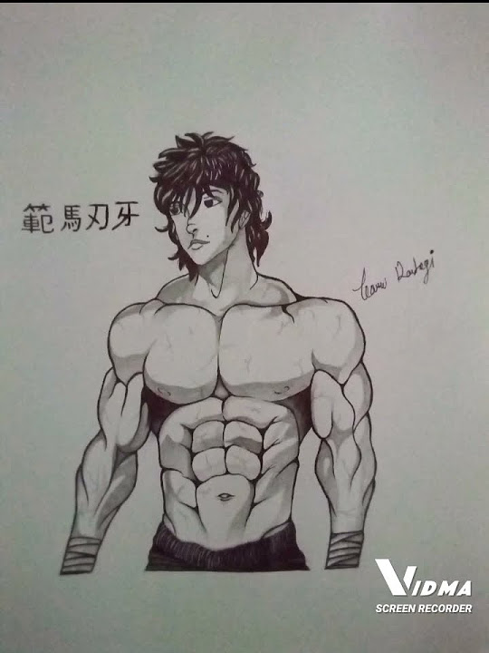 BAKI sketch(baki hanma)🔥 - YouTube
