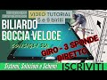 BILIARDO  - v.33 - GIRO DIRETTO.  spolverata su traiettorie di riferimento