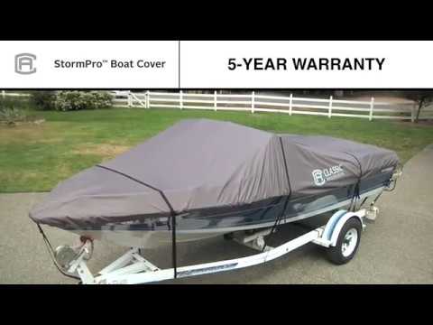 Classic Accessories StormPro Heavy-Duty Blunt Nose/Deck Boat Cover 