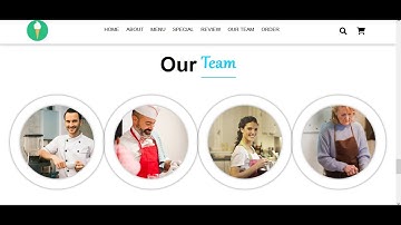 ice-cream website part 07| our team page| html | css | Abc Designer|