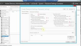 Creating fine grained password policies in Server 2012