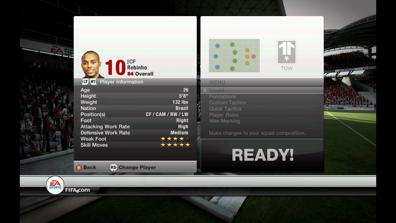 FIFA 12 Ultimate Team | TOTW 25 - IF Robinho In-game stats