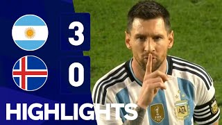 ¡MESSI EN EL CUADRO Y GOL FANTÁSTICO !! 3-0 Resumen Argentina vs Iceland Highlights Barco Messi Goal
