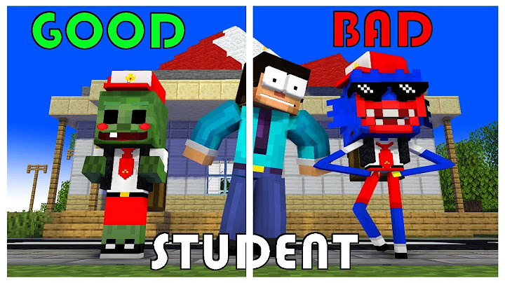Minecraft Mobs : HUGGY AND ZOMBIE FIRST DAY AT SCHOOL -  Minecraft Animation