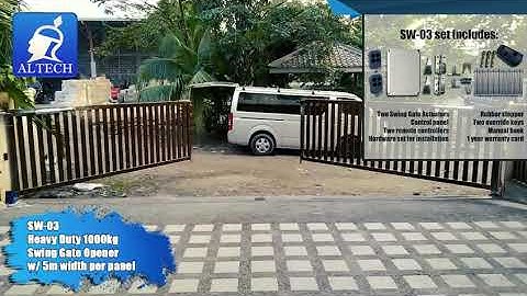 SW 03 Heavy Duty 1000kg Swing Gate Opener (5m width per panel)