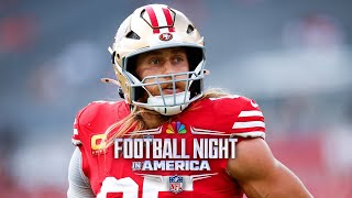 Celebrity George Kittle FaceTimes Chris Simms to explain McCaffrey's aura | FNIA | NFL on NBC (FULL INTERVIEW) Wealth