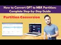 How to Convert GPT to MBR Partition: Complete Step-by-Step Guide | Zeeshan Shakir
