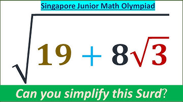 An Interesting Surd Problem  | Singapore Junior Math Olympiad  Problem | Radicals