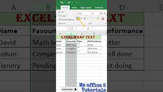 Stop Using Mouse! ❌️Use Excel Wrap Text Trick 🚀|| 💻 Excel जादुई Trick
