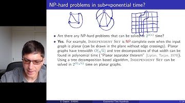 11 ETH - Exponential Time Hypothesis