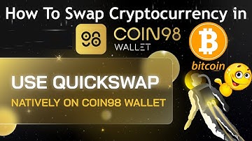 How To Swap Cryptocurrency in Coin98 Wallet | Crypto Swap