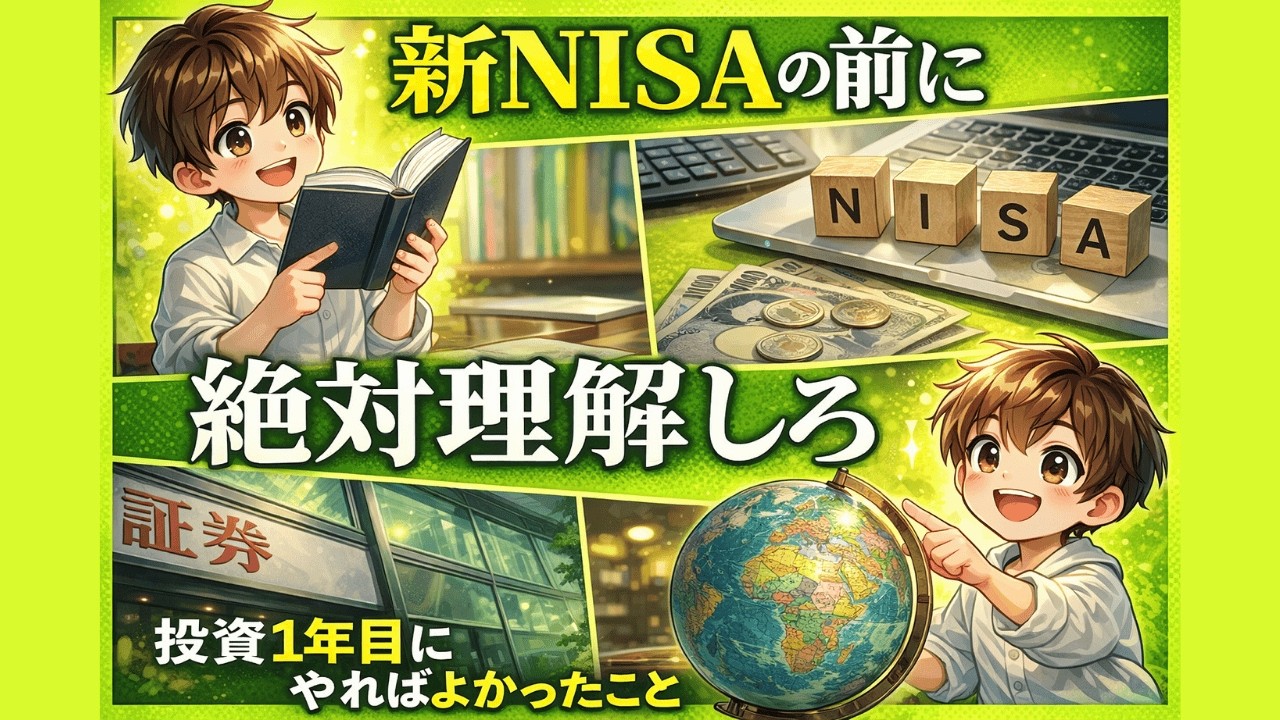 「もっと早く知りたかった…」放置で資産激増！投資1年目に絶対すべきだった6つのこと|大人のための経済チャンネル