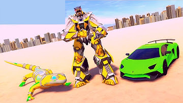 Hylonomus Robot Car Transforming City Rescue Mission Android Gameplay