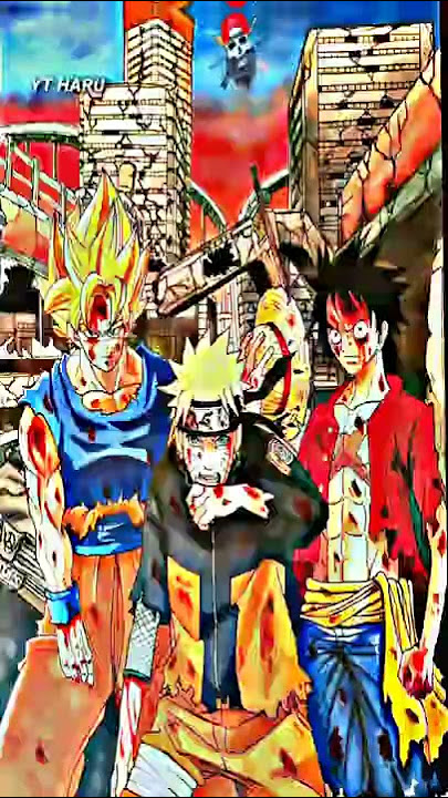 Ketika Luffy Naruto Goku Bersama📸 || Jedag Jedug Anime
