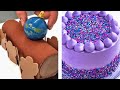 Chocolate Decorating Marble Mont Blanc Cake | Sweets Chocolate Sculpture Yummy ART