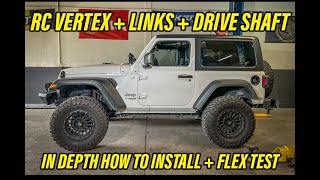 JEEP WRANGLER JL 3.5” ROUGH COUNTRY VERTEX LIFT KIT  +  NEW DRIVE SHAFT | HOW  TO INSTALL IN DEPTH
