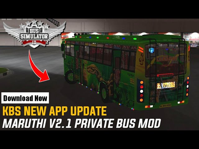 Download MARUTI V2.1 PRIVATE BUS MOD FOR Bus Simulator Indonesia|BUSSID V3.4.3|TEAM KBS APP UPDATE! class=