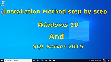 Windows 10 Installation step by step -and also SQL Server 2016 Installation methods