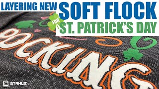 Layering New Soft Flock HTV on Saint Paddy's Day T-Shirt screenshot 2