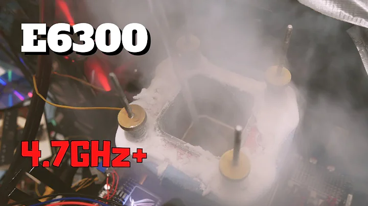 ¡Increíble rendimiento! Overclocking del CPU e6300 a 4.7GHz+ en LN2