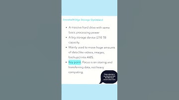 AWS Snowball Edge Storage Optimized/ AWS Cloud Course