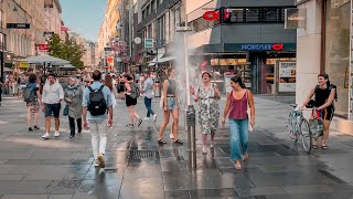 Summer Walk Vienna City Center, July 2022, | 4K Hdr