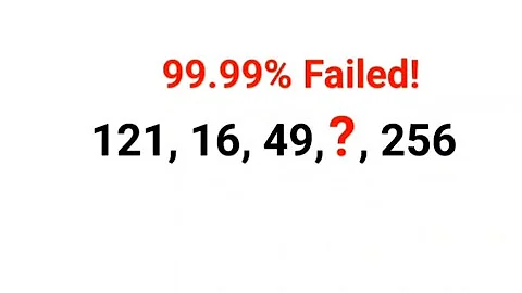 121, 16, 49, ? , 256 Literally 99.99% could not complete this Ukraine series test! Can you? #ukraine