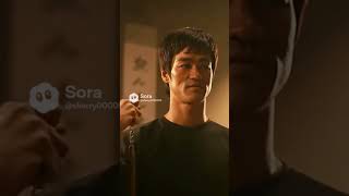 Bruce Lee Giving Nunchaku Lesson To His Students Sora Ai