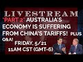 *POWERFUL PART 2* Australia's Economy is Suffering Because of China's Tariffs!