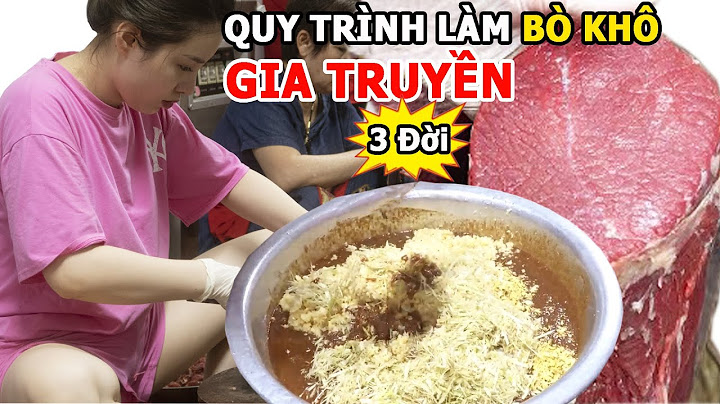 Hướng dẫn làm thịt bò khô savoury days