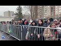Прощание с Навальным в Москве: Конная полиция, автозаки, ОМОН и тысячи людей