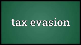 Tax evasion Meaning screenshot 5