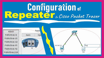 Configuration of Repeater In Cisco Packet Tracer Network with Repeater