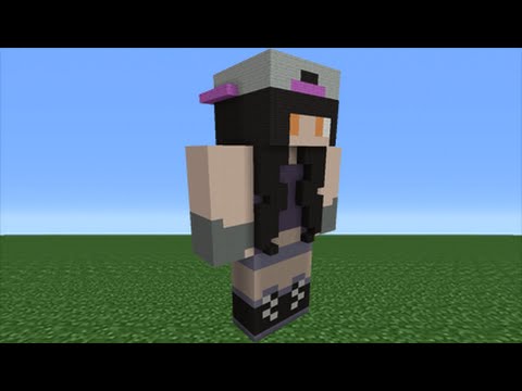 Minecraft Tutorial: How To Make An Aphmau Statue (Youtuber 