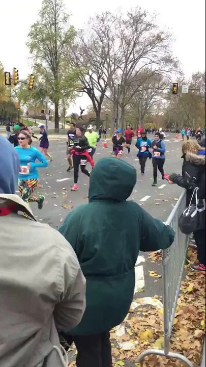 Azra Baig Running The Philadelphia Marathon 11/20/16