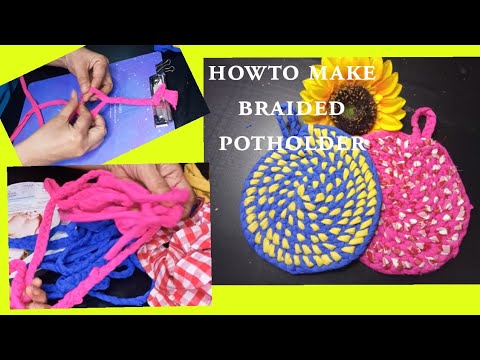 HOW TO WEAVE A POTHOLDER (Potholder Loom) 