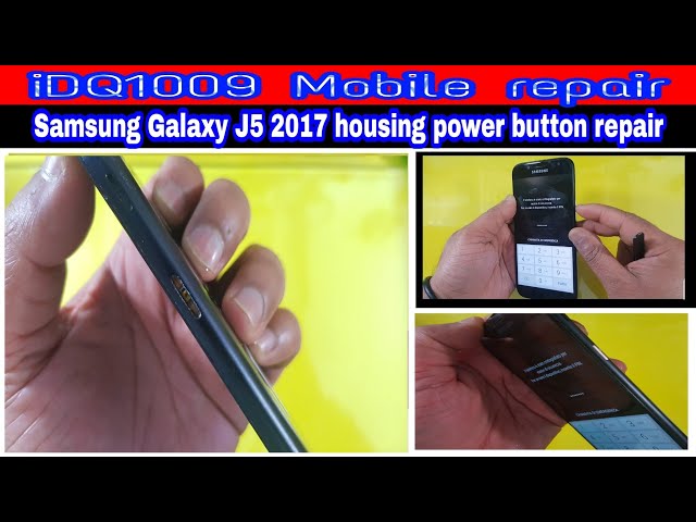 how to replacement Samsung Galaxy J5 2017 housing power on button 100% easy  #Samsunggalaxyj5.2017 - YouTube