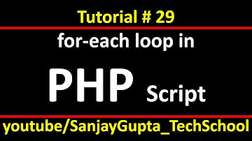 29 PHP | How to implement foreach loop in php using xampp | by Sanjay Gupta