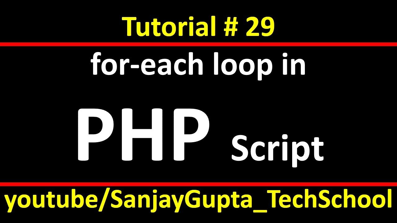 29 PHP | How to implement foreach loop in php using xampp | by Sanjay ...