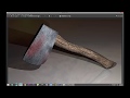 Моделирование 3d объектов Maya, топор