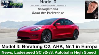 Model 3 Q2-2021 Facelift - AHK, Bestellung in Q2, Tips und Tricks, Gewinnspiel, Ladespeed v2 vs v3
