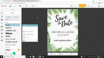 DIY Save The Dates Using PicMonkey