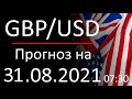 Курс доллара Gbp Usd. Прогноз форекс 31.08.2021, 07:30. Forex. Трейдинг с нуля.